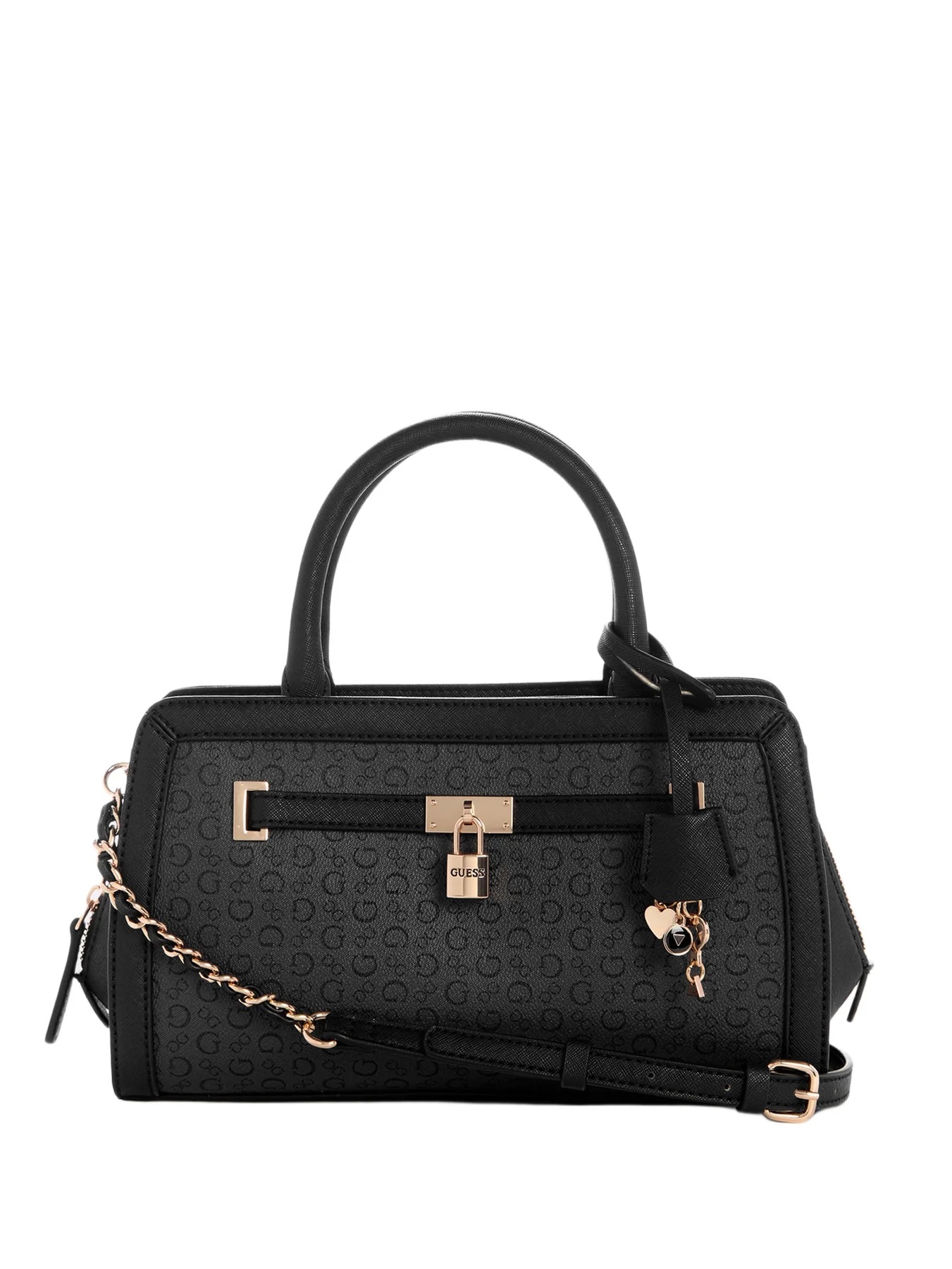 CARTERA SATCHEL GUESS FONTELLA CON LOGO NEGRO Y LOGO - 1