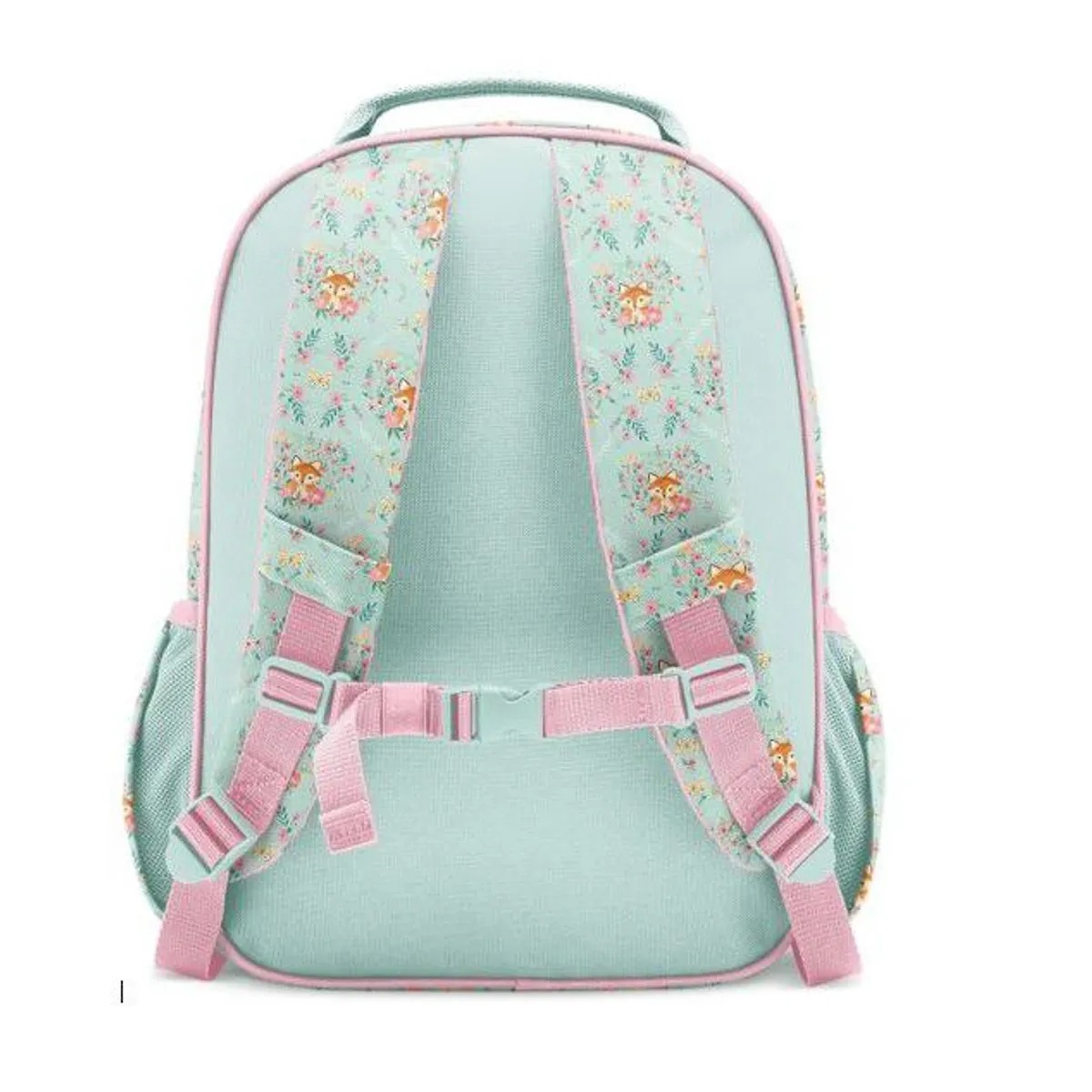 MOCHILA INFANTIL SIMPLE MODERN PARA NIÑA - ZORRO Y LA FLOR - LARGE - 2