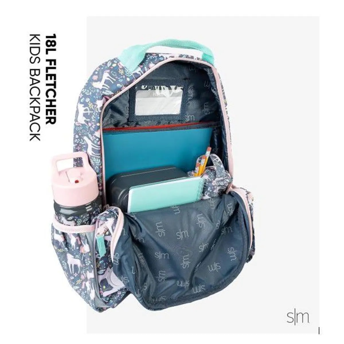MOCHILA INFANTIL SIMPLE MODERN PARA NIÑA - ZORRO Y LA FLOR - LARGE - 4