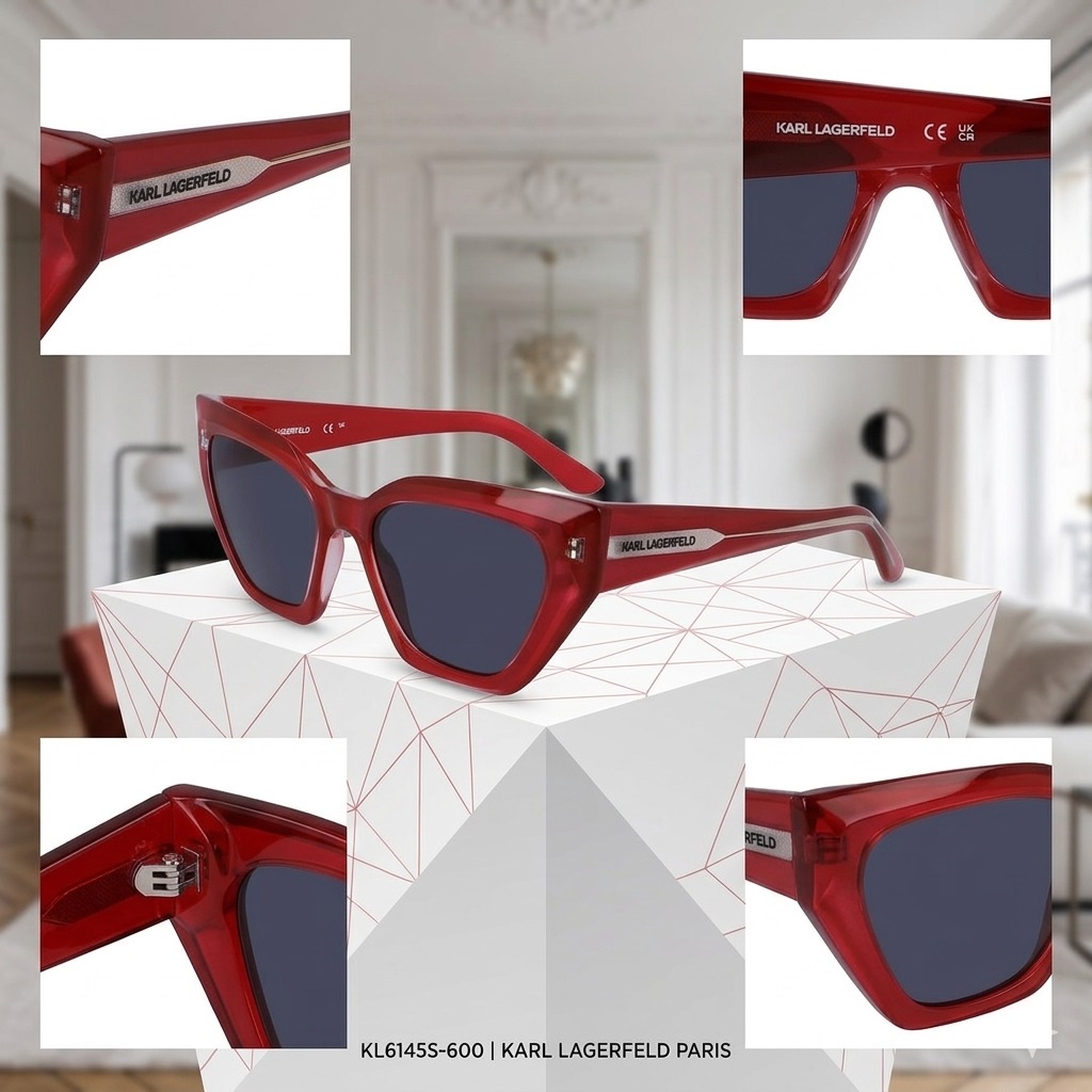 LENTES DE SOL KARL LAGERFELD KL6145S - ESTILO GEOMÉTRICO - 2