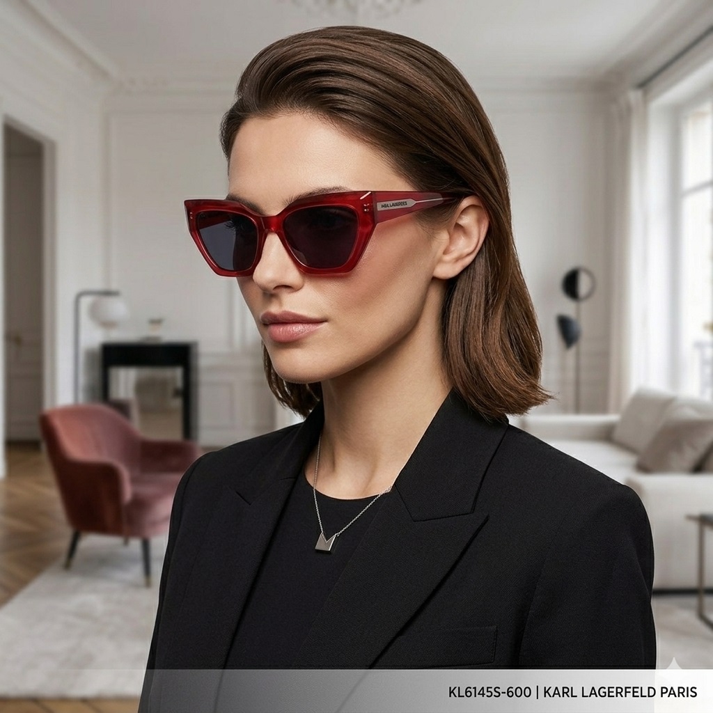 LENTES DE SOL KARL LAGERFELD KL6145S - ESTILO GEOMÉTRICO - 4