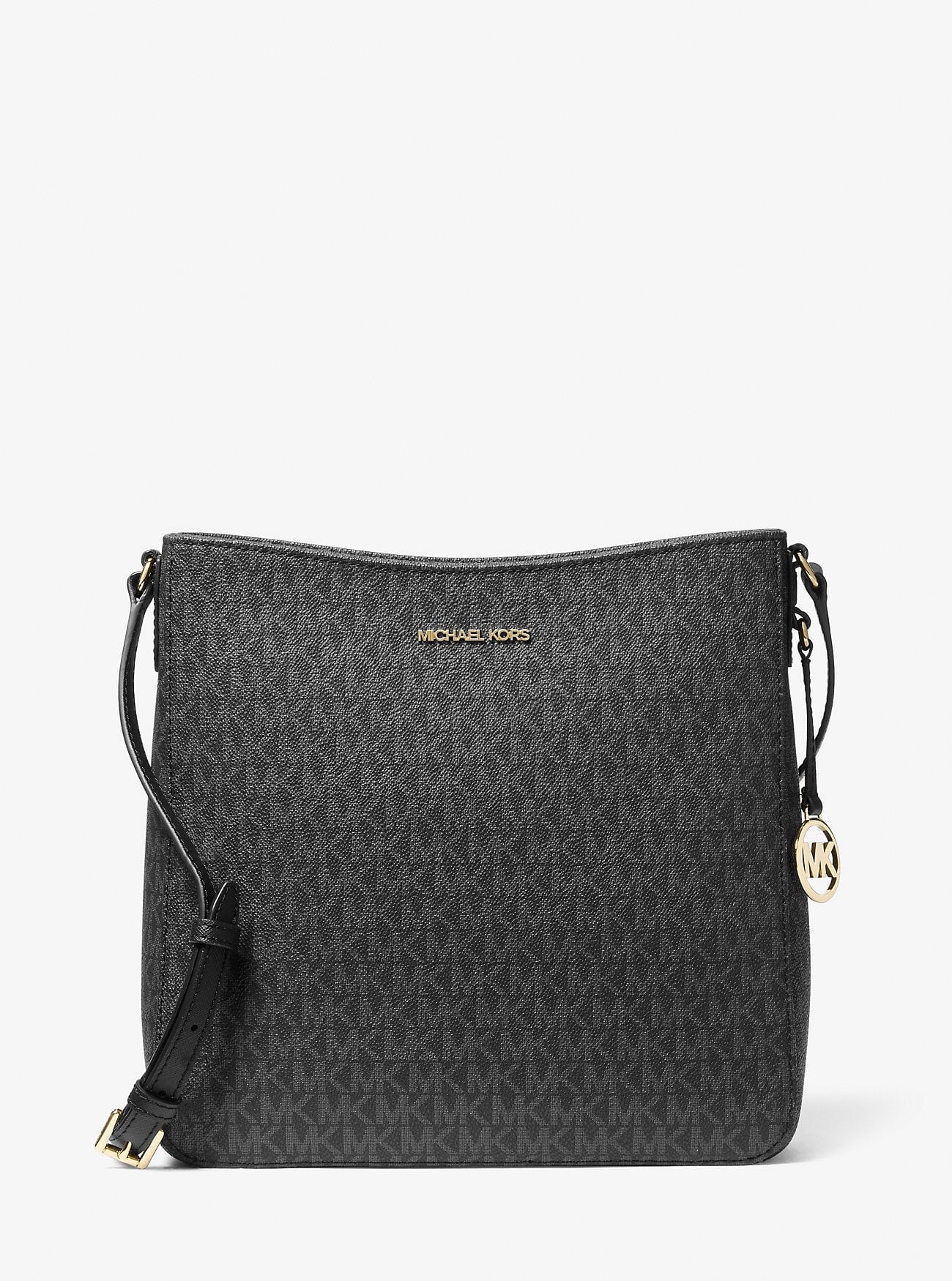 CARTERA CROSSBODY MICHAEL KORS JET SET TRAVEL LARGE LOGO MESSENGER - NEGRO - 1