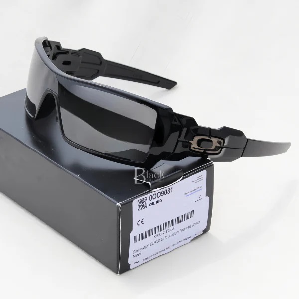 LENTES DE SOL OAKLEY OIL RIG O9081 POLARIZADO BLACK HOMBRE RECTANGULARES - 3