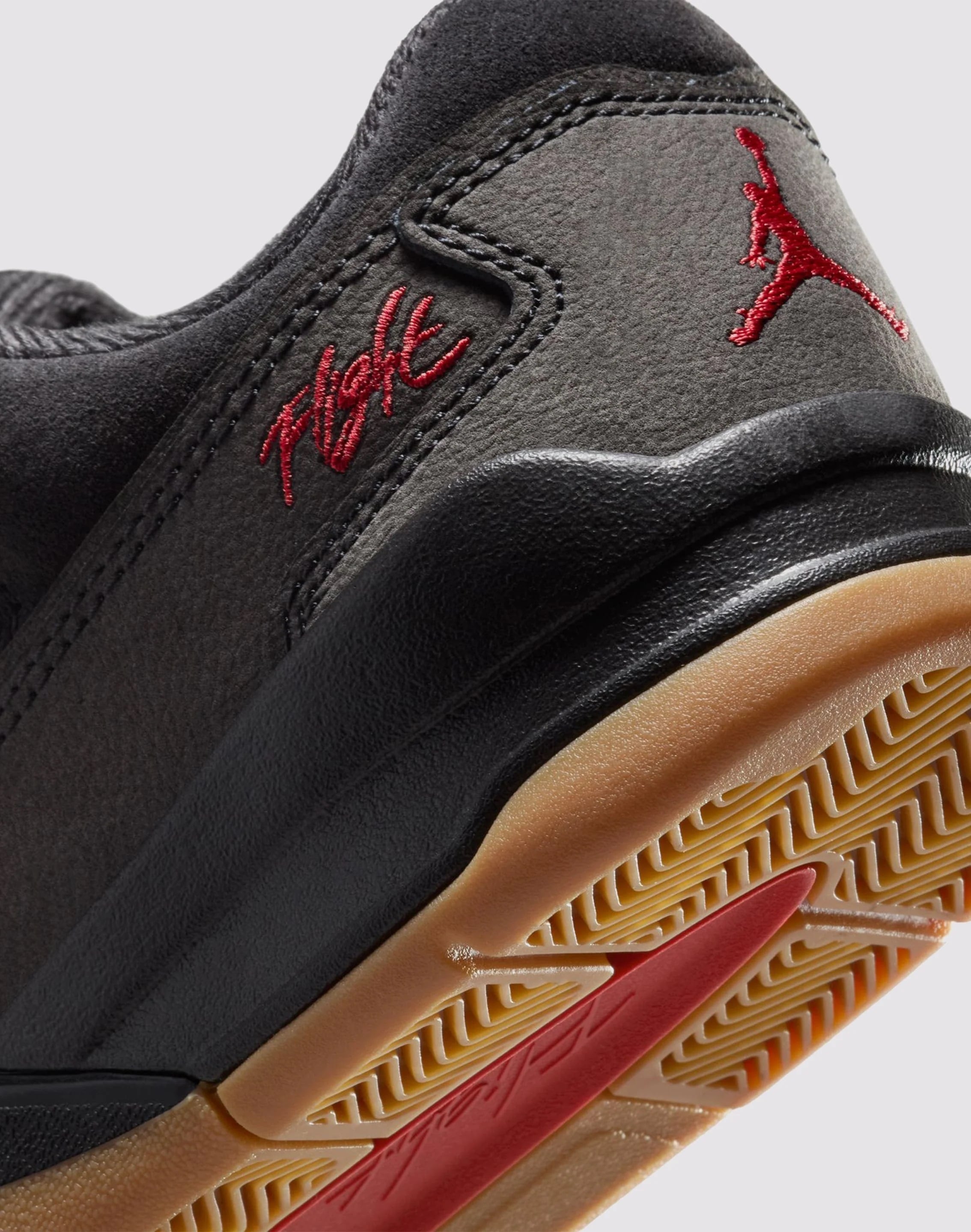 ZAPATILLAS NIKE JORDAN FLIGHT COURT BIG KIDS- BLACK/VARSITY RED - 2