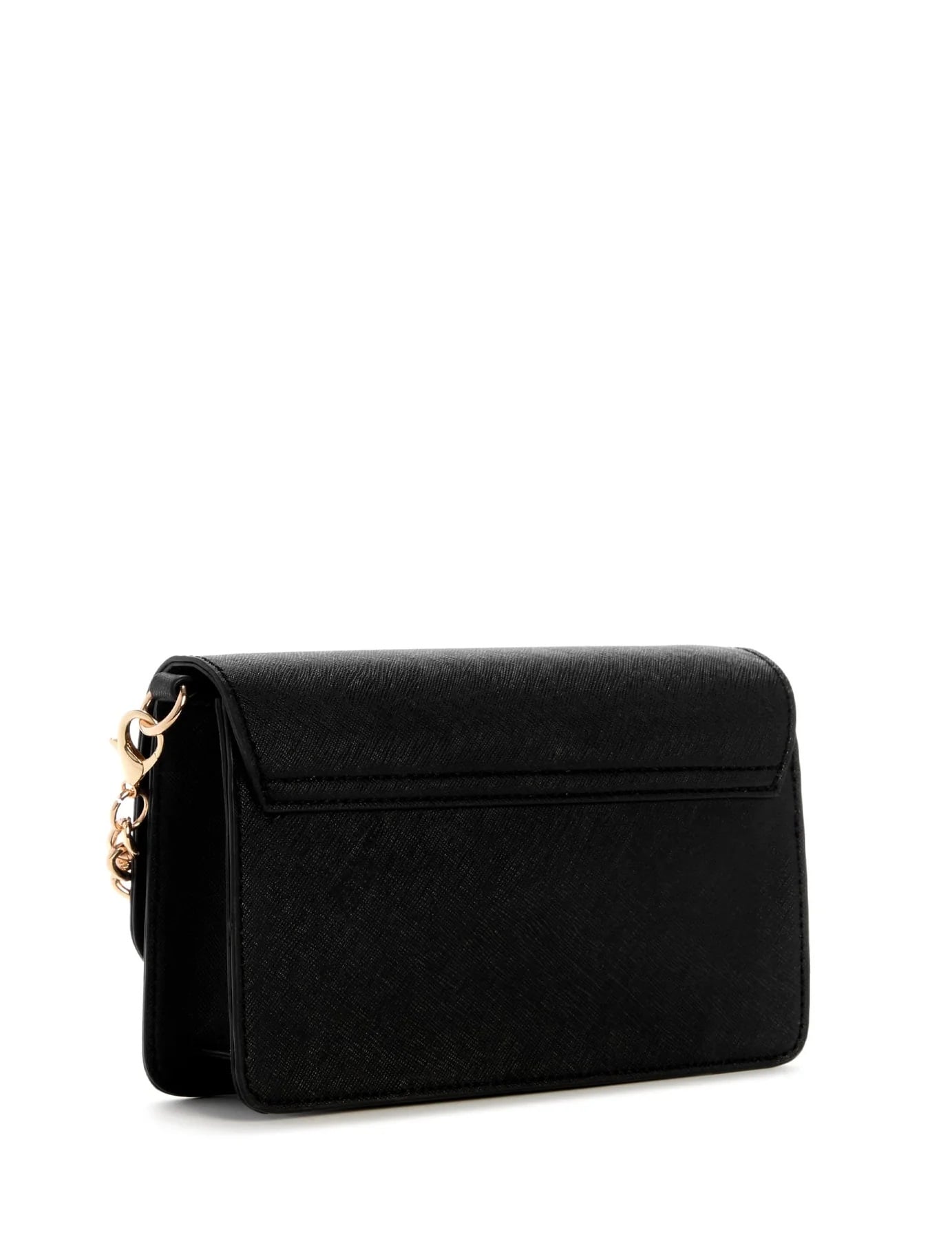 CARTERA CROSSBODY GUESS FACTORY INDIRA SHINY LOGO NEGRO - 2