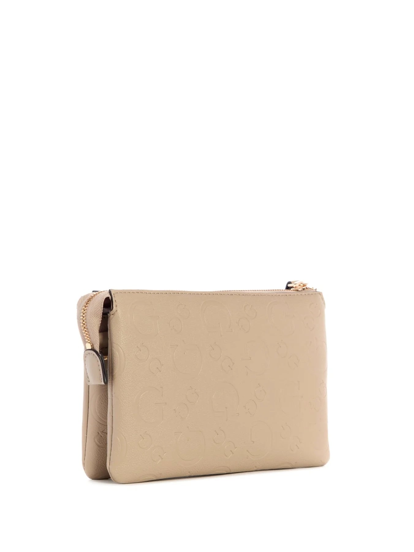 CARTERA CROSSBODY GUESS MUJER MARRÓN CLARO + MONEDERO - 4
