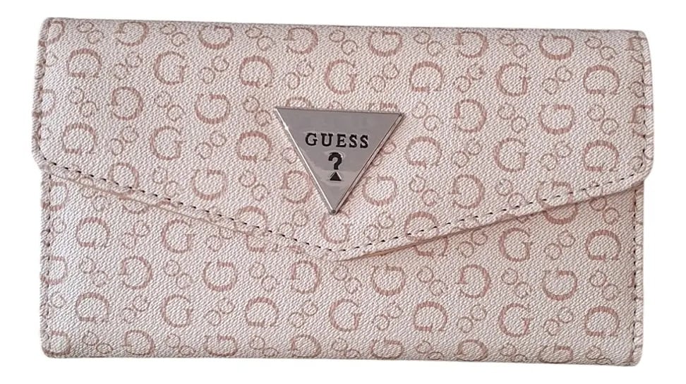 BILLETERA GUESS MUJER MONOGRAMA RODA NUDE - 1