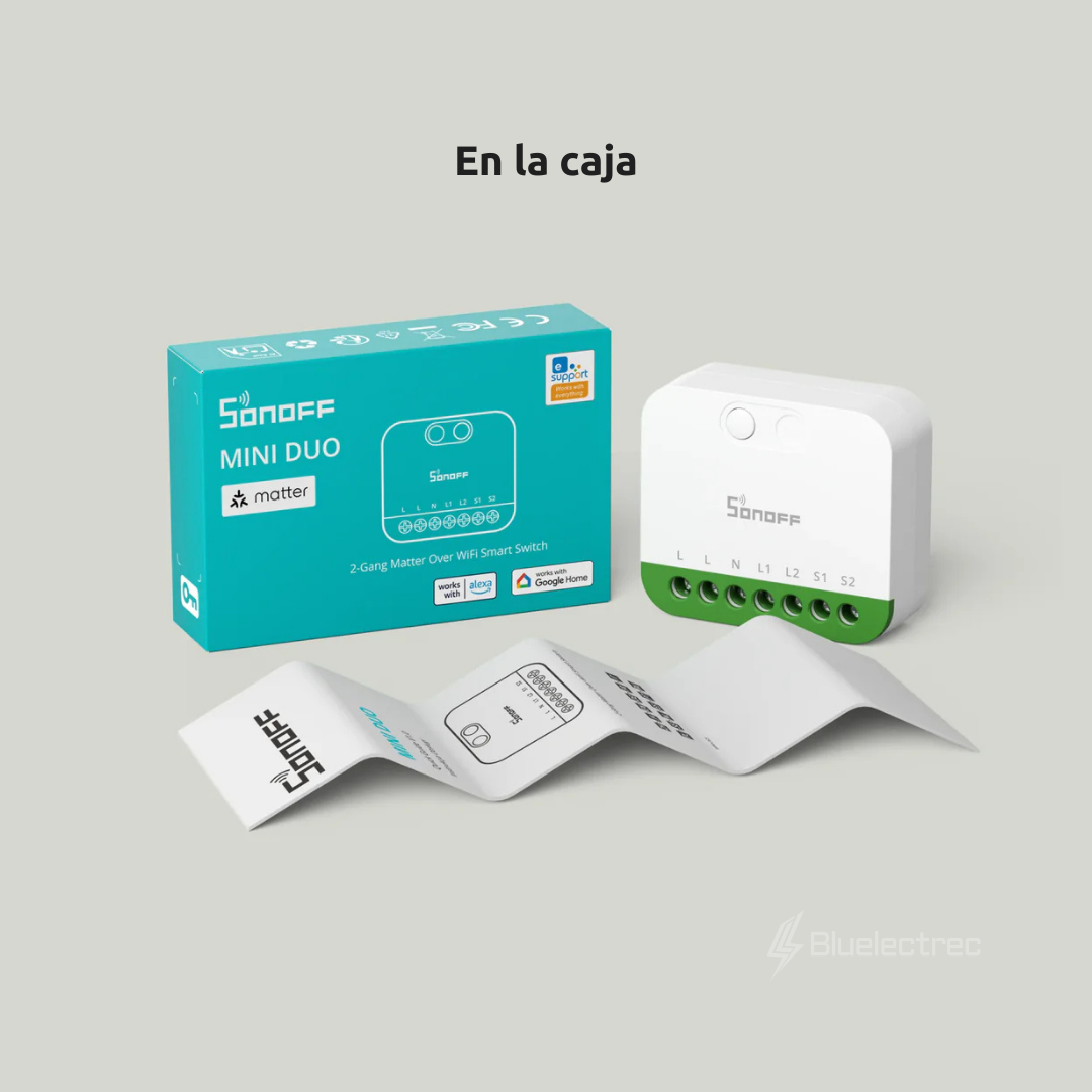 INTERRUPTOR INTELIGENTE DE 2 CANALES- SONOFF MINI DUO - 10