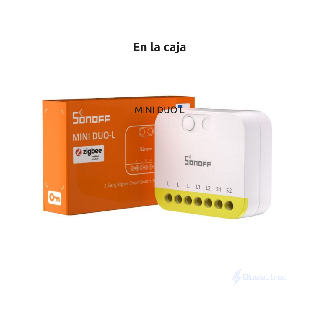 INTERRUPTOR INTELIGENTE DE 2 CANALES (NO NECESITA NEUTRO) - MINI DUO-L SONOFF - 9