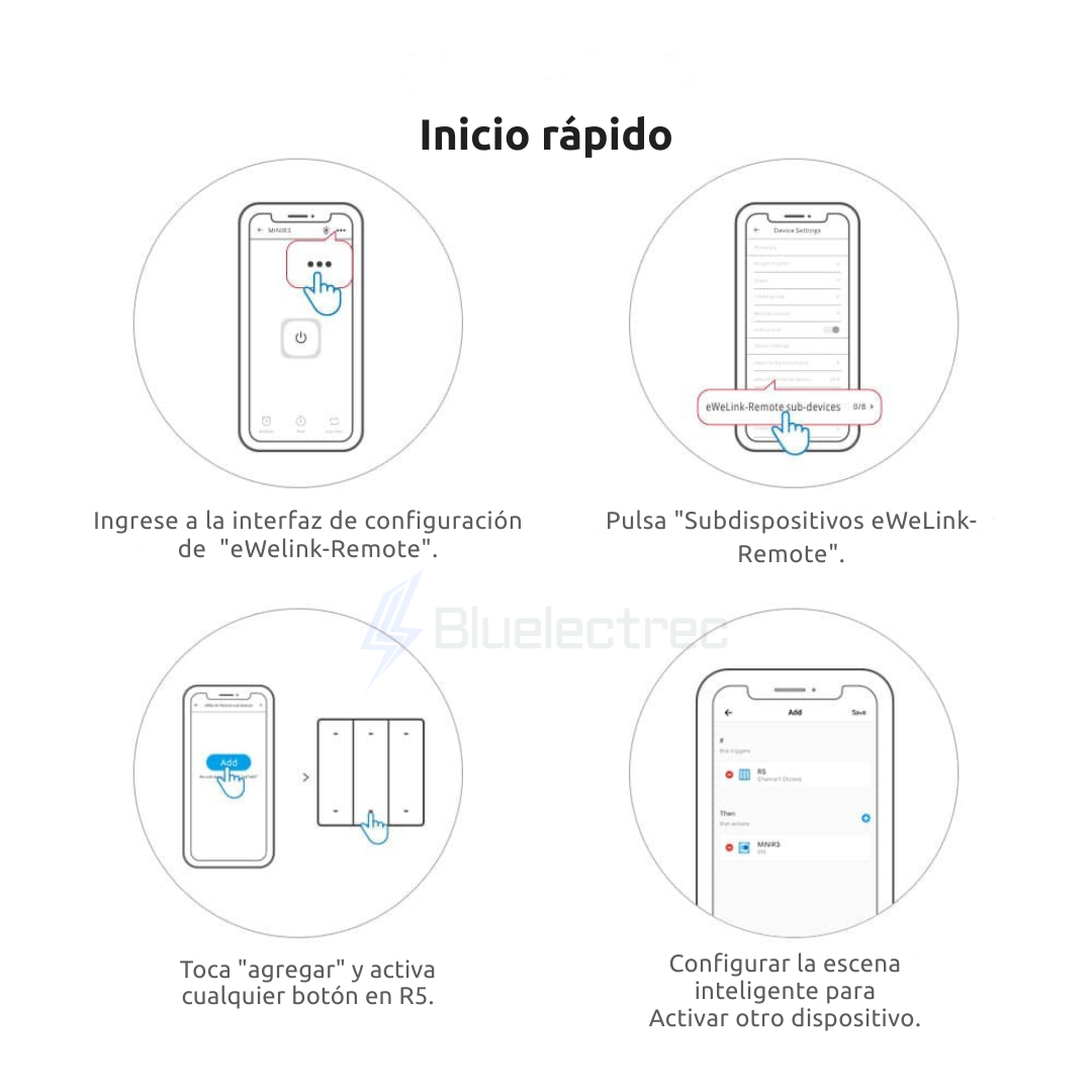 INTERRUPTOR INALÁMBRICO INTELIGENTE DE 6 BOTONES - R5W SONOFF - 8