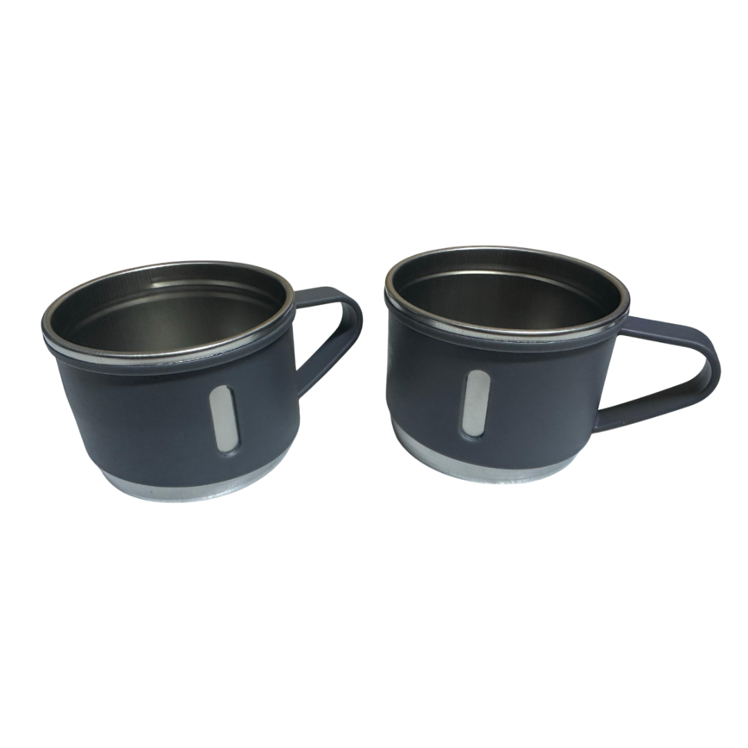 TERMO CAPIBARA DE 500 ML CON TRES TAZAS DE REGALO - GRIS - 3