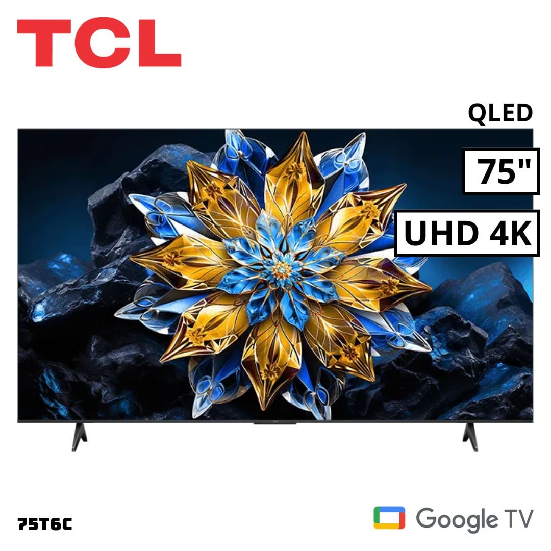 TELEVISOR TCL 75 QLED SMART TV GOOGLE TV 4K UHD - 75T6C - 1