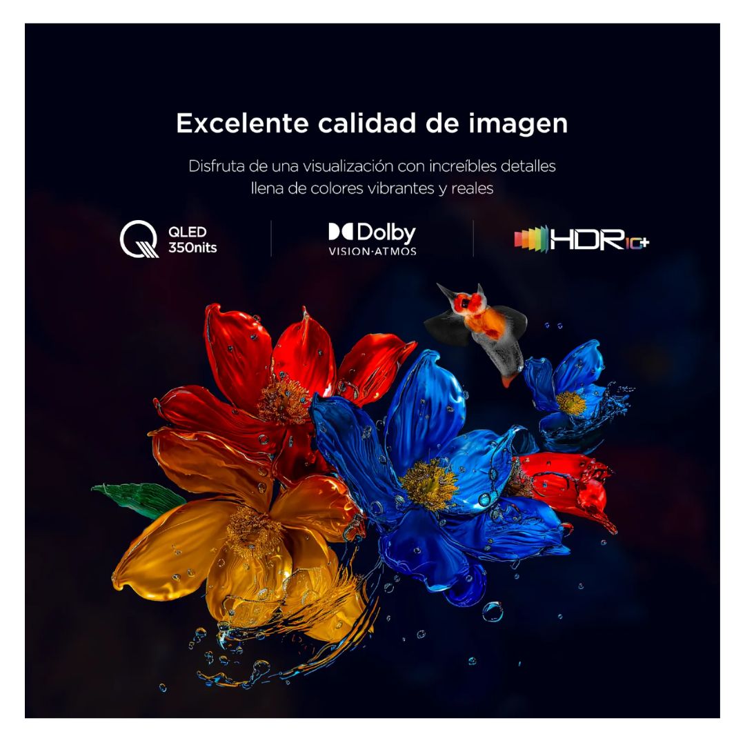 TELEVISOR TCL 75 QLED SMART TV GOOGLE TV 4K UHD - 75T6C - 7