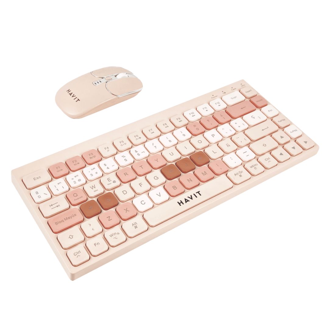 KIT HAVIT TECLADO Y MOUSE INALAMBRICO KB831WB-SP - 5