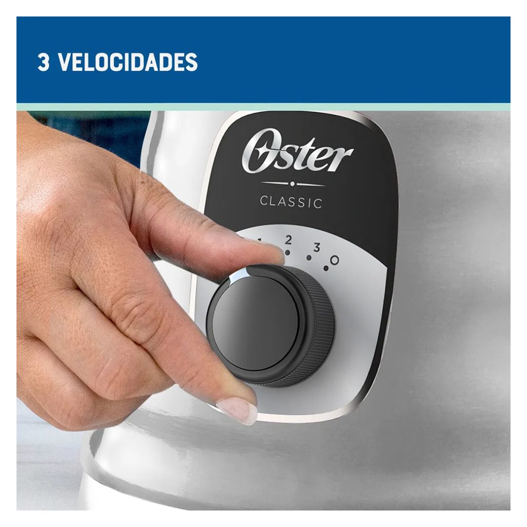 LICUADORA CLASICA OSTER 3 VELOCIDADES 1000W CROMADA - BLST4655 - 4