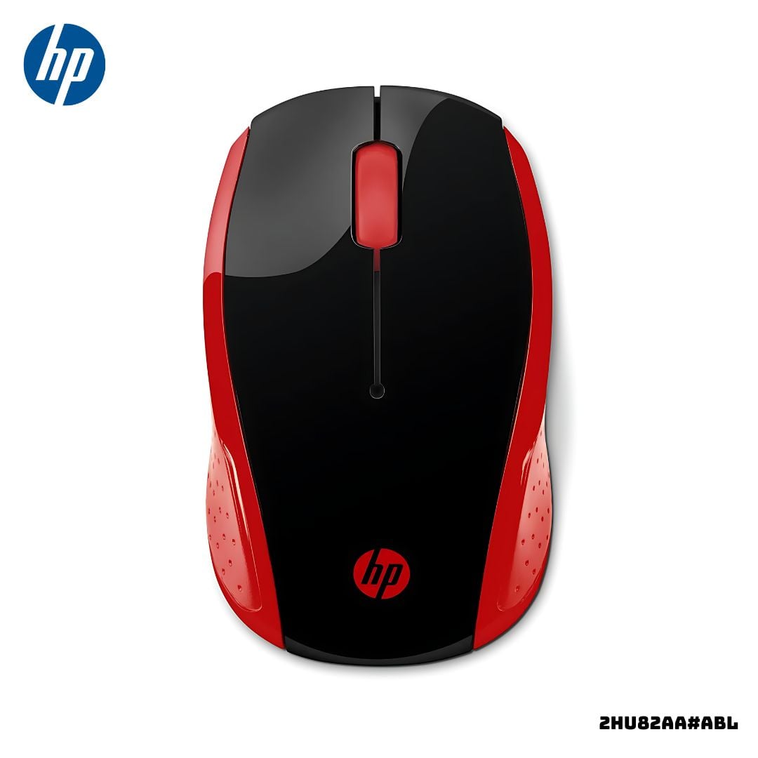 MOUSE INALAMBRICO 200 HP 2HU82AA ROJO - 1