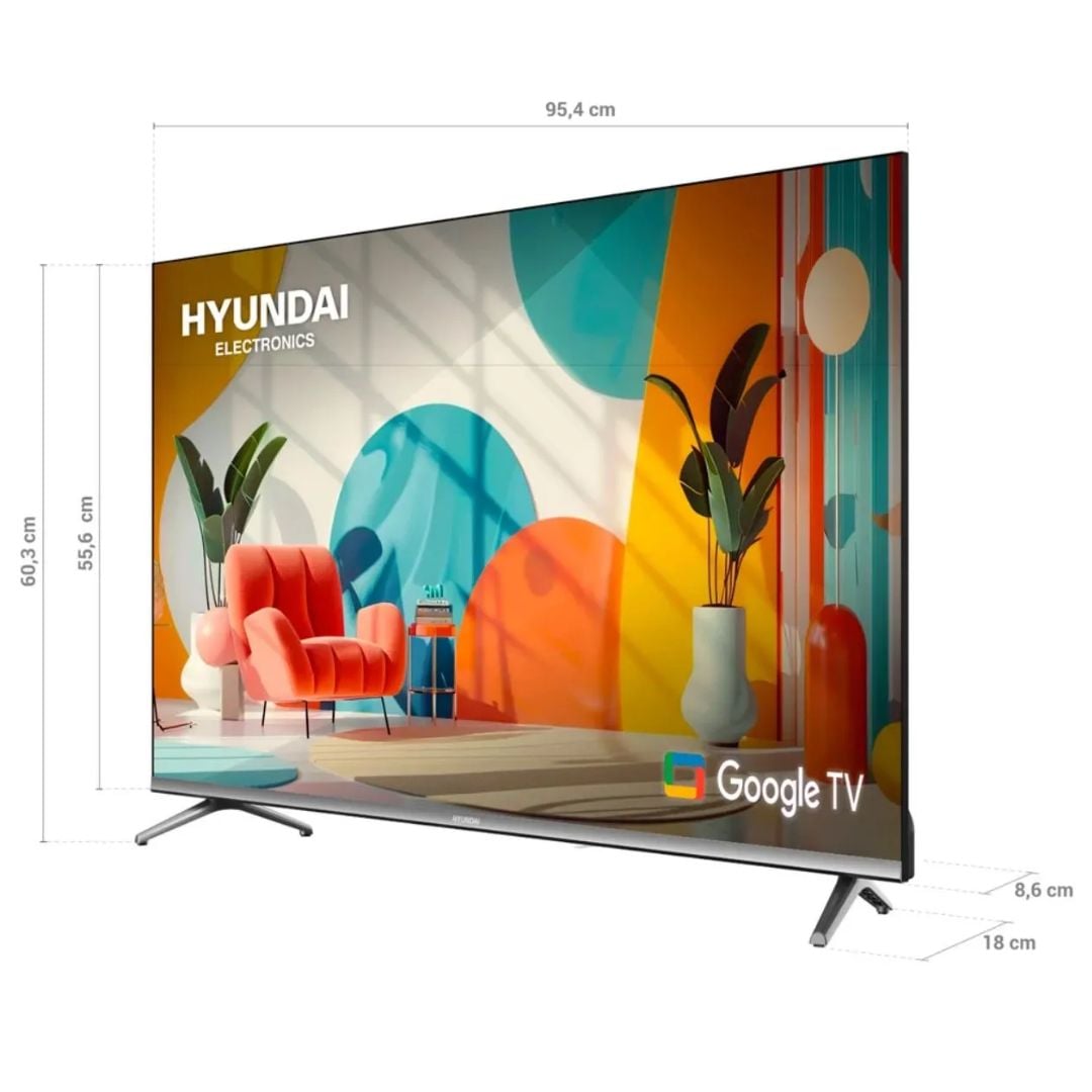 TELEVISOR HYUNDAI 43 QLED SMART TV GOOGLE TV FHD - HYLED4326QG - 3
