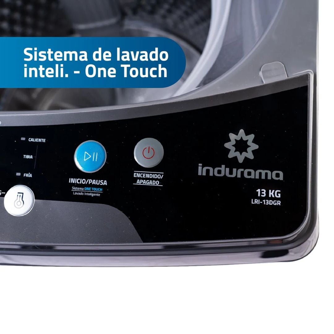 LAVADORA INDURAMA ANTIENRREDO 13 KG CARGA SUPERIOR GRIS - LRI-13DGR - 4
