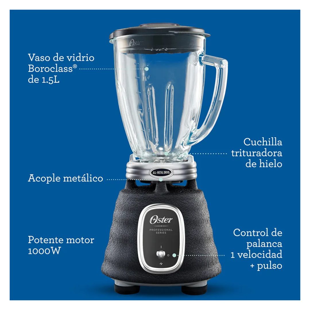 LICUADORA OSTER PROFESIONAL SERIE 1000W NEGRA - BLSTBPST - 3