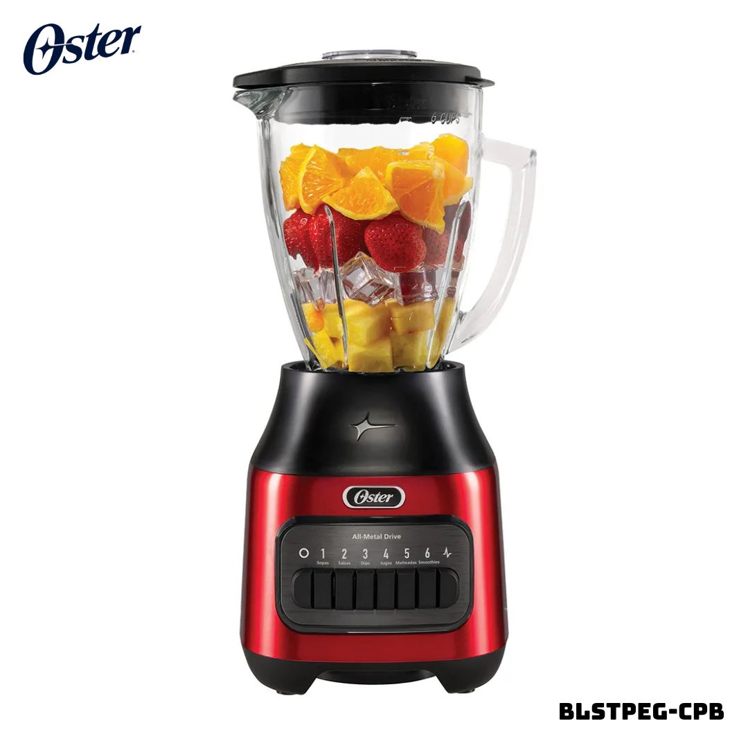 LICUADORA OSTER 6 VELOCIDADES 800W ROJA - BLSTPEG-CPB - 1