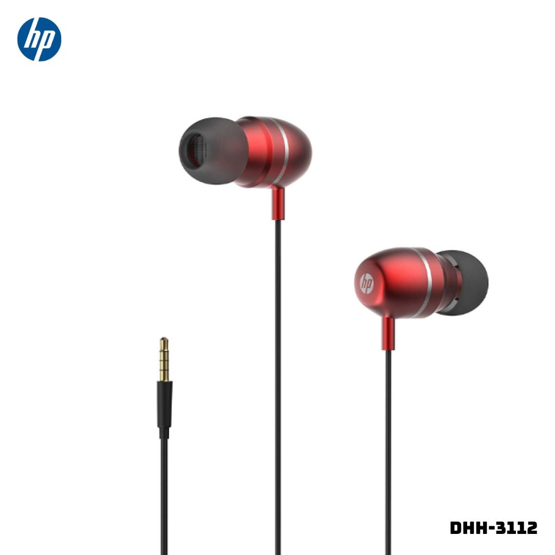 AUDIFONOS HP ALAMBRICOS DHH-3112 - ROJO - 1