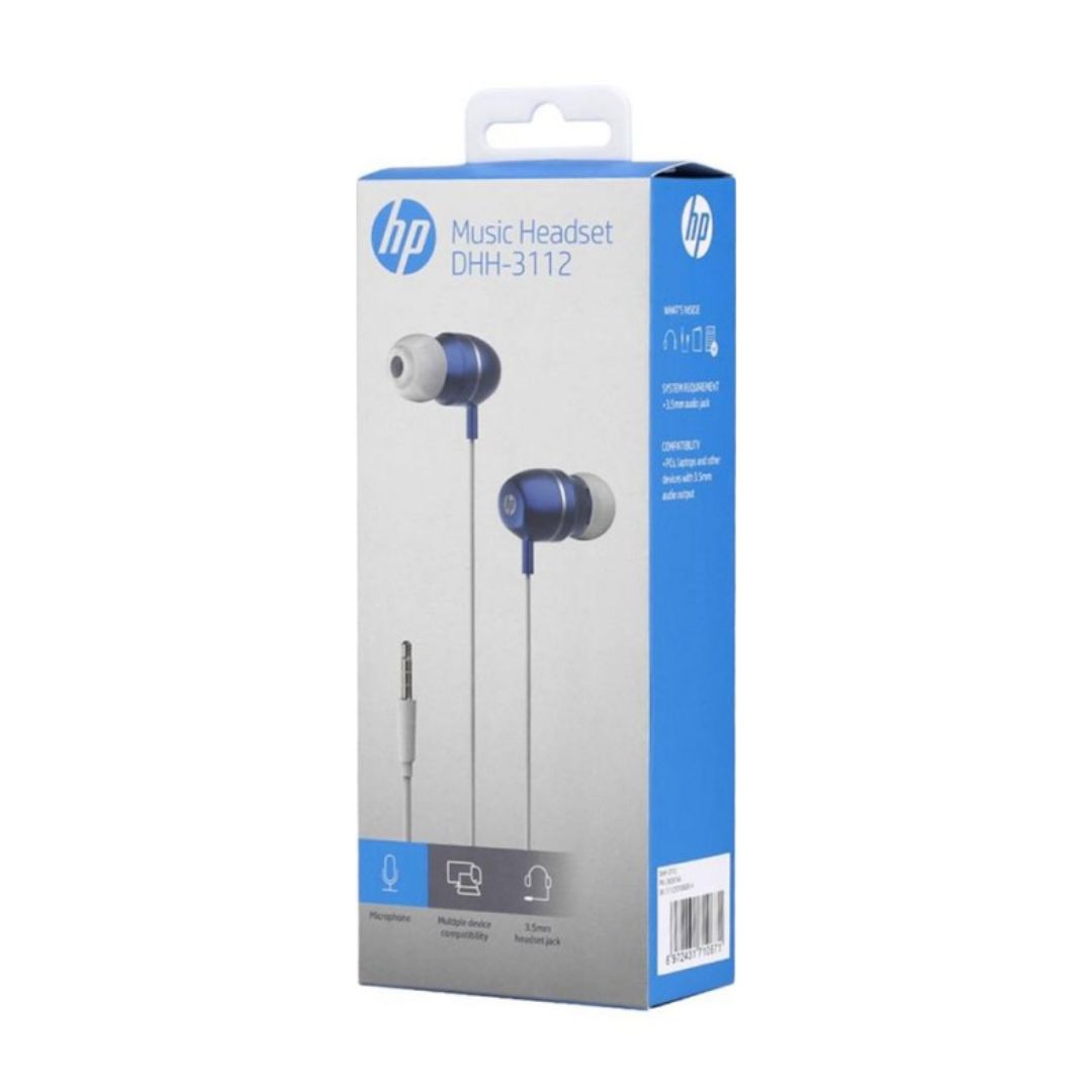 AUDIFONOS HP ALAMBRICOS DHH-3112 - AZUL - 2