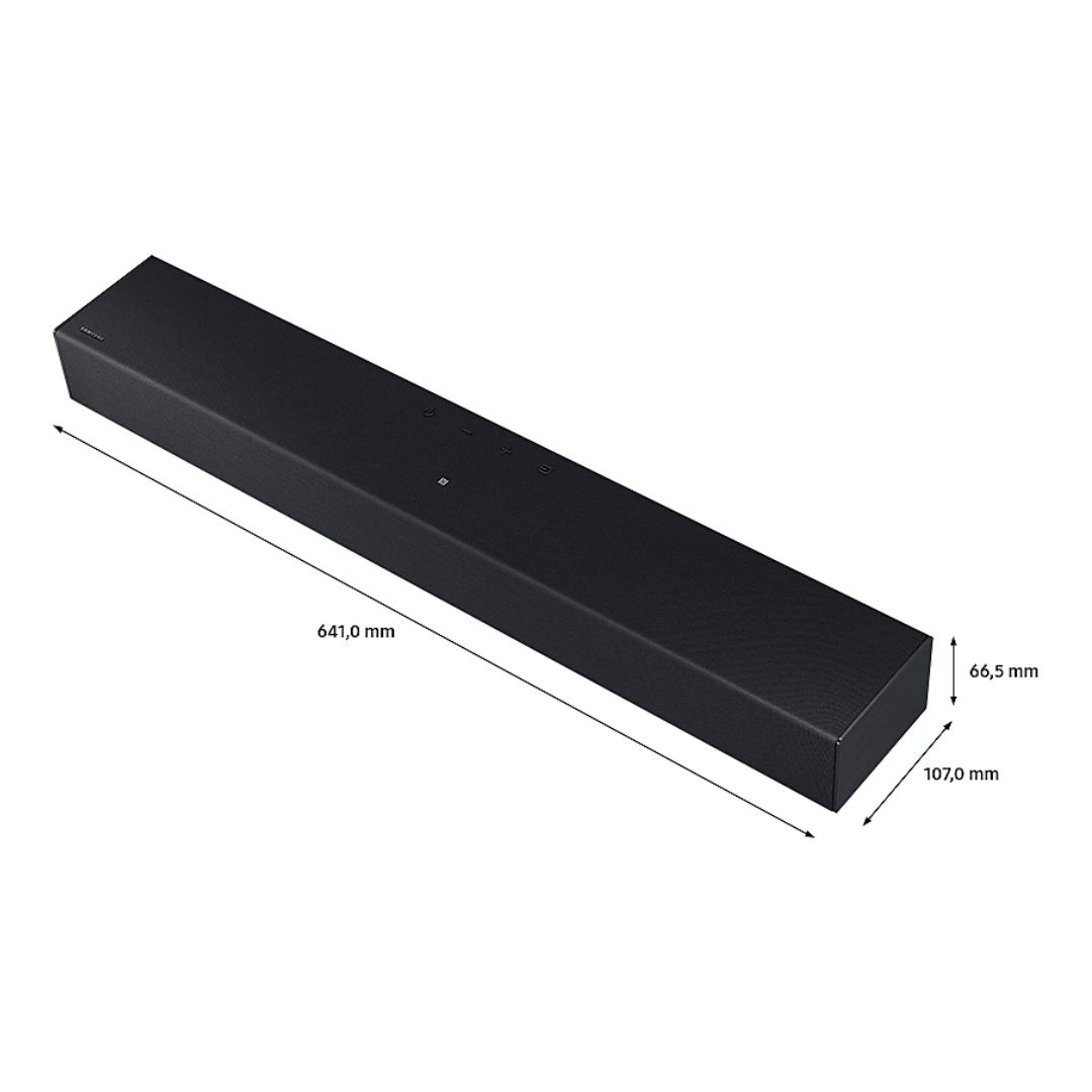 SOUNDBAR SAMSUNG 2.0 NEGRO 40W - HW-B400F/PE - 4