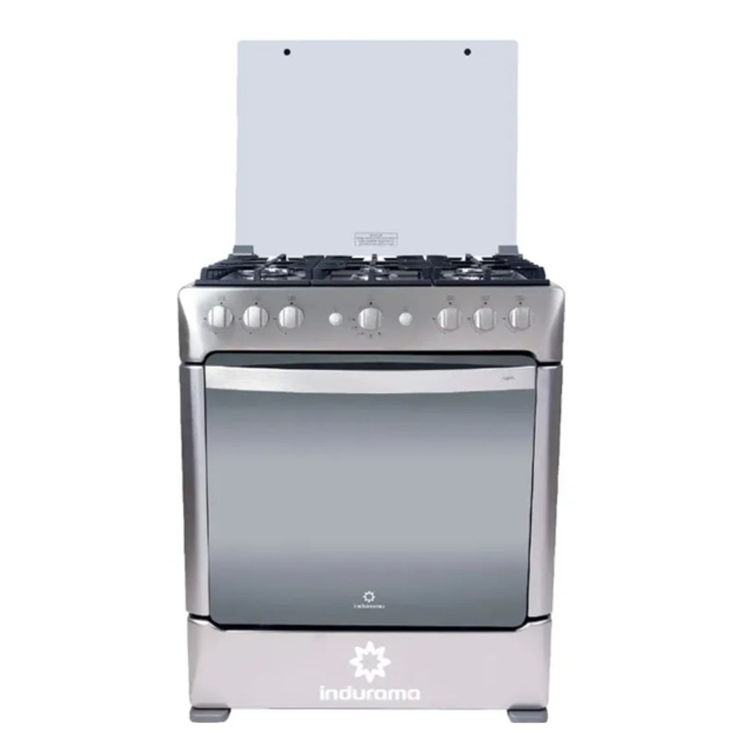 COCINA DE PIE INDURAMA A GAS 6 HORNILLAS ACERO INOX - PARMA ZAFIRO - 2