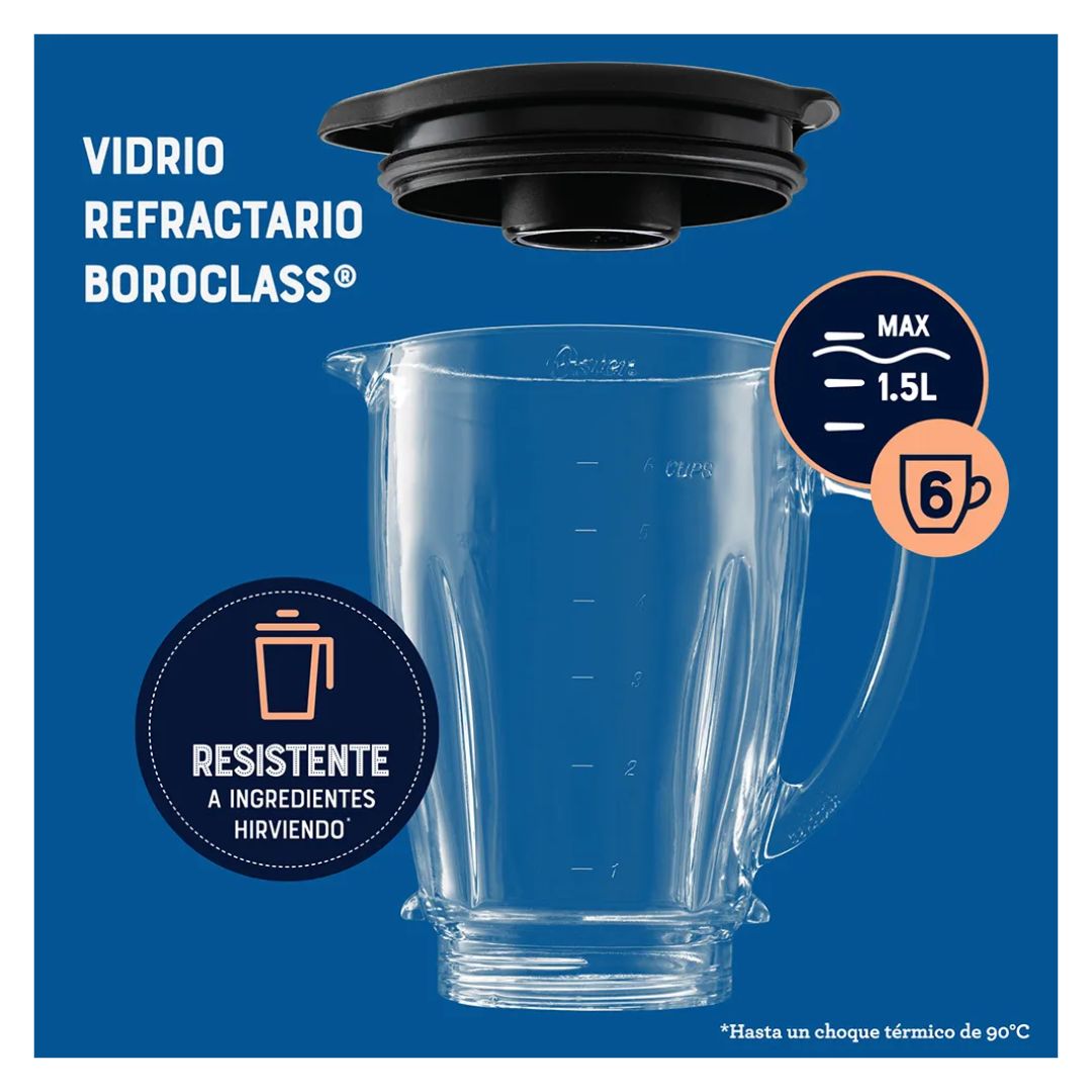 LICUADORA OSTER 2 VELOCIDADES PULSO ALTO Y BAJO 800W ROJA - BLSTKAGRPB - 7
