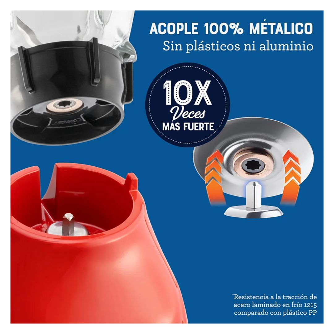 LICUADORA OSTER 2 VELOCIDADES PULSO ALTO Y BAJO 800W ROJA - BLSTKAGRPB - 8