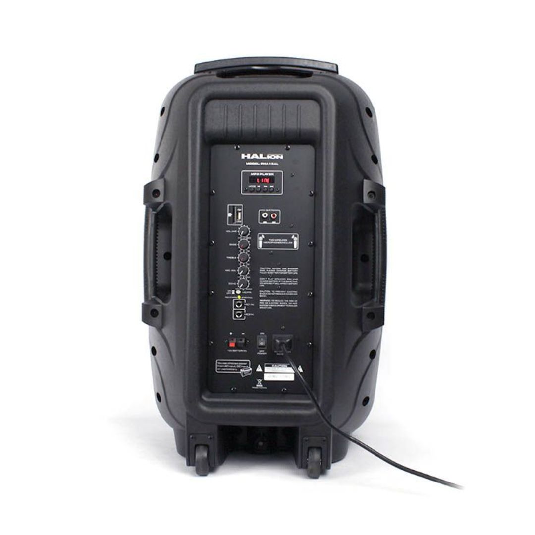PARLANTE ACTIVO HALION 800W MICROFONO BATERIA - PHA-15AL - 2