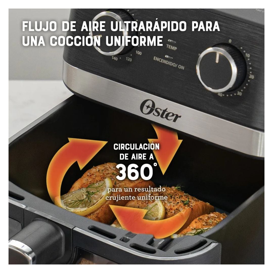 FREIDORA DE AIRE OSTER 6 L DIAMONDFORCE DIGITAL NEGRO - CKSTAF60WMDF - 7
