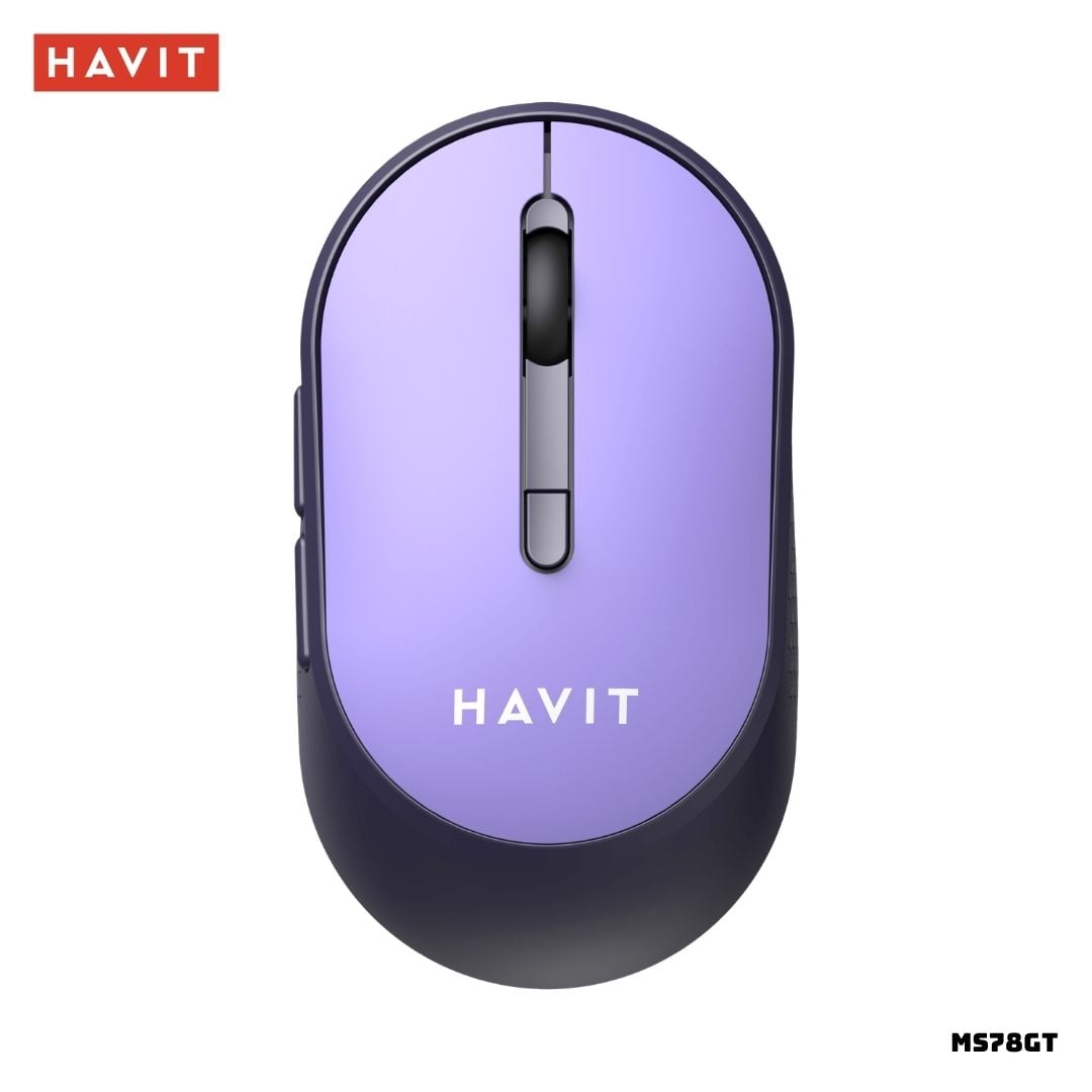 MOUSE INALAMBRICO HAVIT MS78GT 3200 DPI MORADO - 1