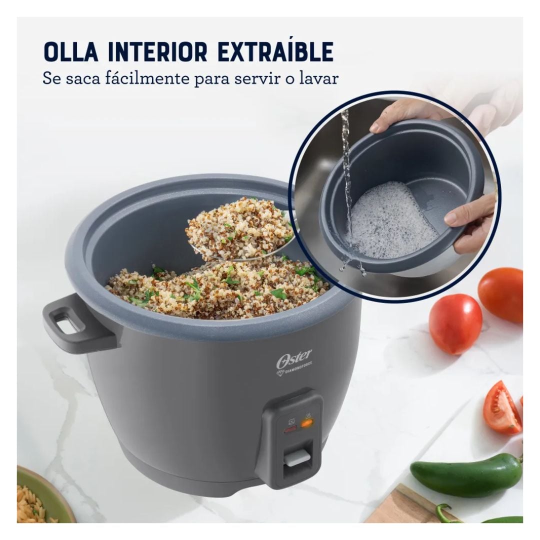 ARROCERA OSTER DIAMONDFORCE 10 TAZAS GRIS - CKSTRCB10DFSKE - 6