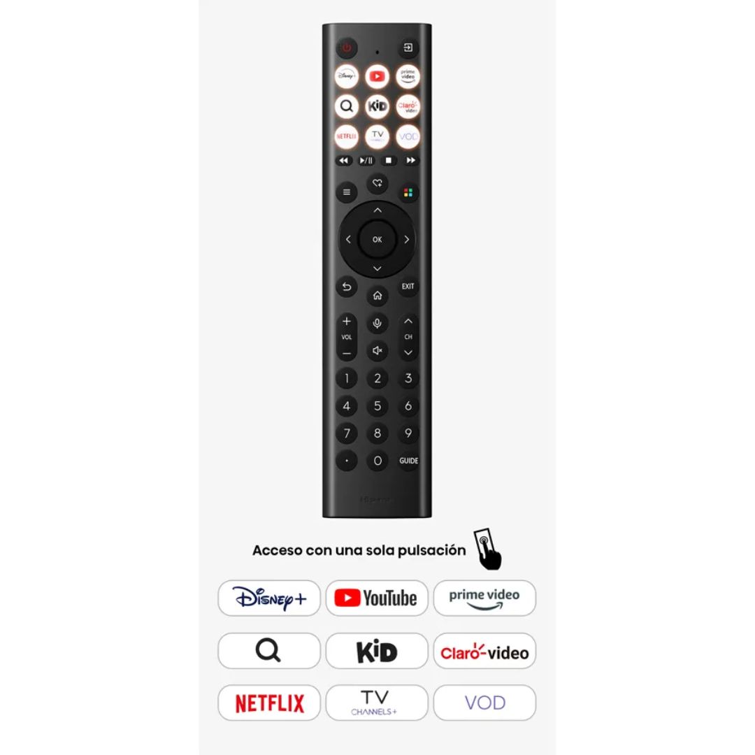 TELEVISOR HISENSE 55 QLED SMART TV VIDAA 4K UHD 2026 - 55QD5SV - 8