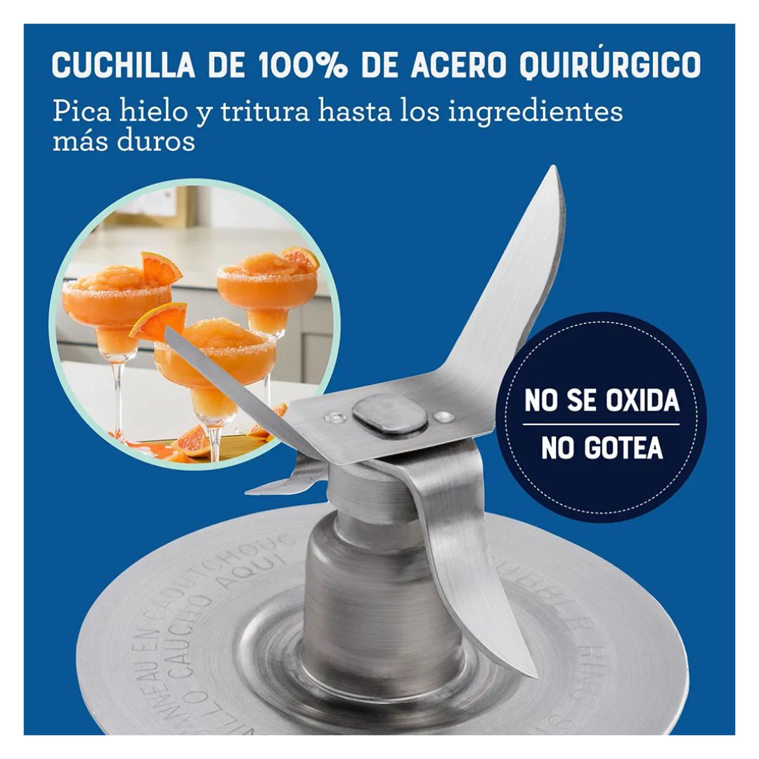LICUADORA CLASICA OSTER 3 VELOCIDADES 1000W CROMADA ROJA - BLST4126R + PLANCHA OSTER - 8