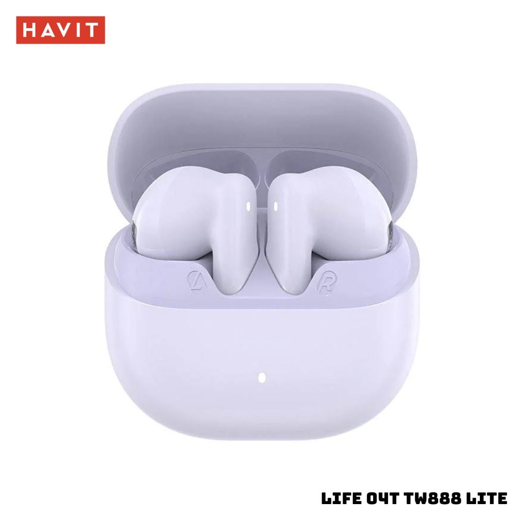 AUDIFONOS BLUETOOTH HAVIT LIFE 04T TW888 LITE - MORADO - 1