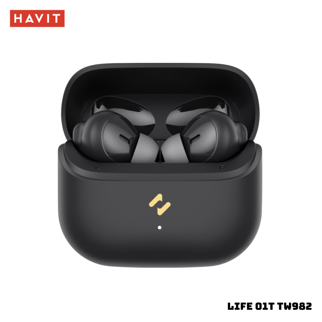 AUDIFONOS BLUETOOTH HAVIT LIFE 01T TW982 - NEGRO - 1
