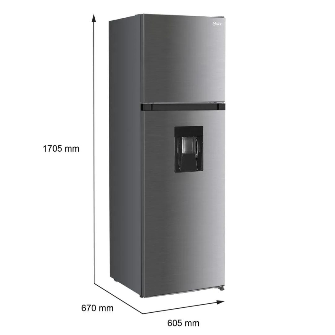 REFRIGERADORA OSTER 331 L CON DISP DE AGUA GRIS INOX - OS-PNF21302VDI - 2