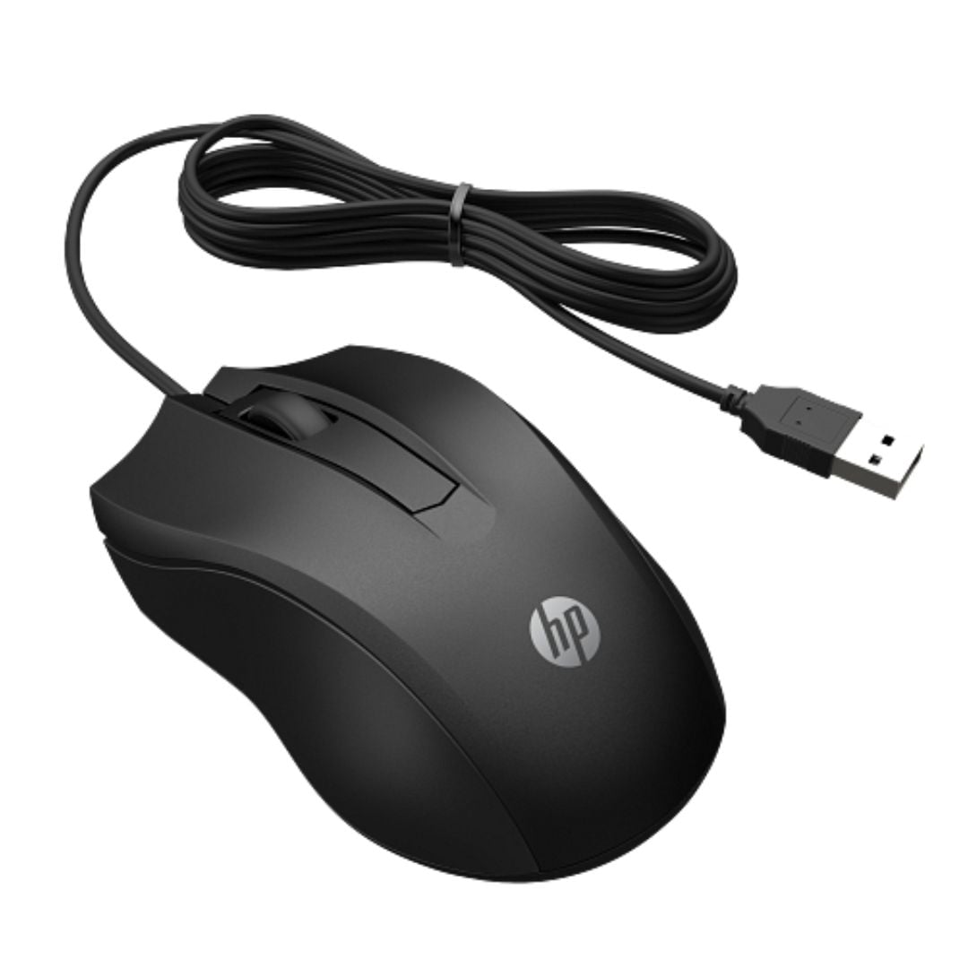 MOUSE ALAMBRICO HP 100 6VY96AA 1600 DPI  - NEGRO - 3