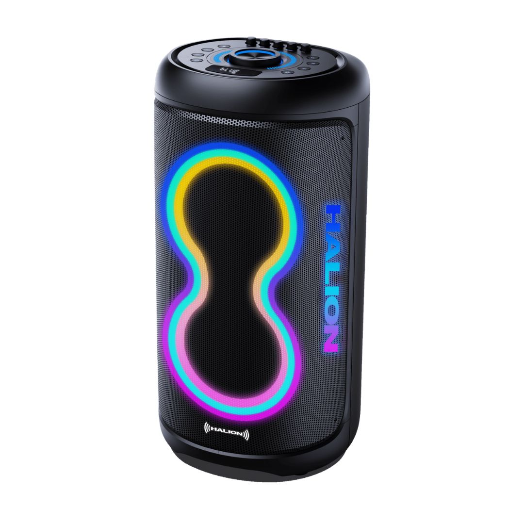 PARLANTE HALION CON BATERIA 80W RMS 1 MICROFONO - HA-846 SALSA - 3