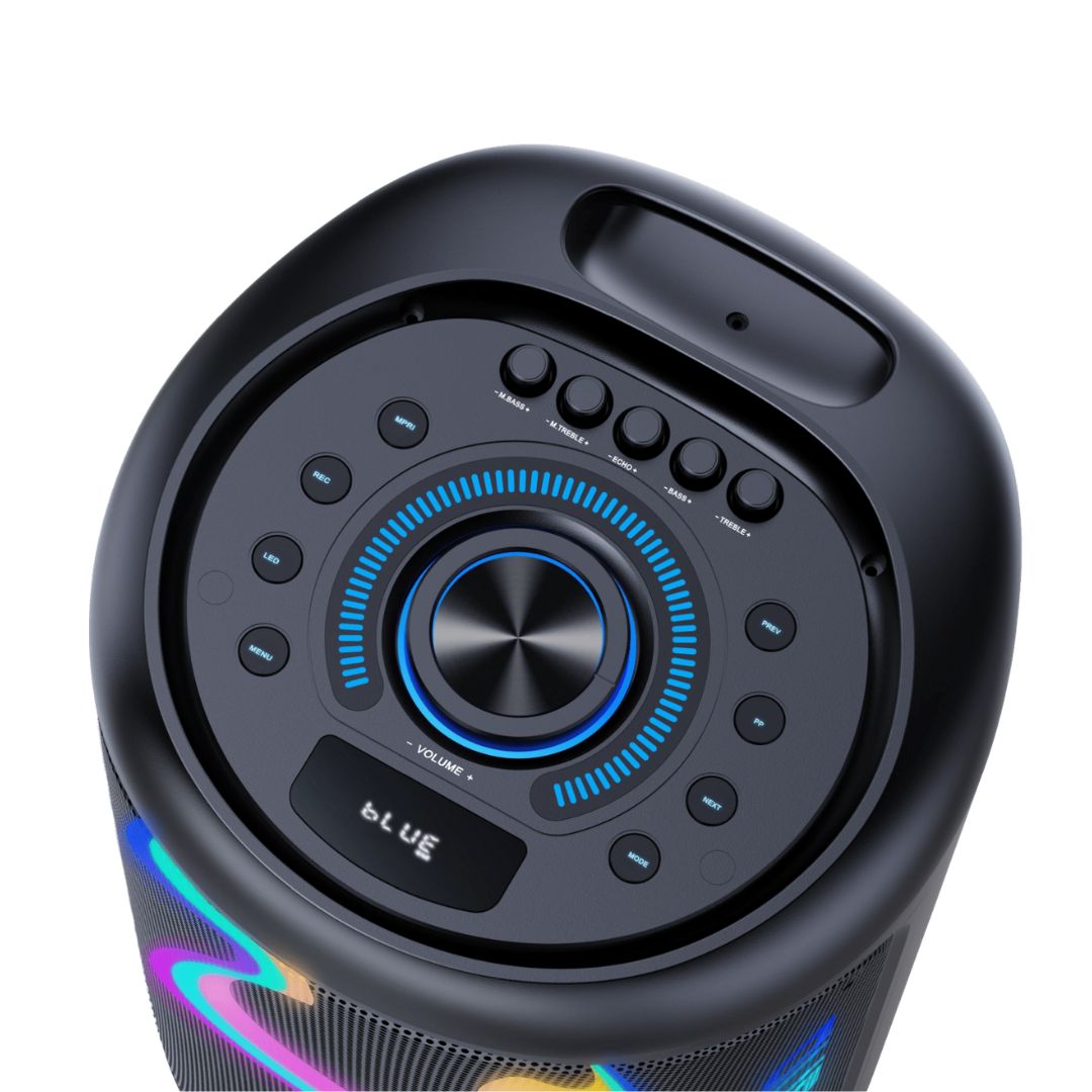 PARLANTE HALION CON BATERIA 80W RMS 1 MICROFONO - HA-846 SALSA - 4