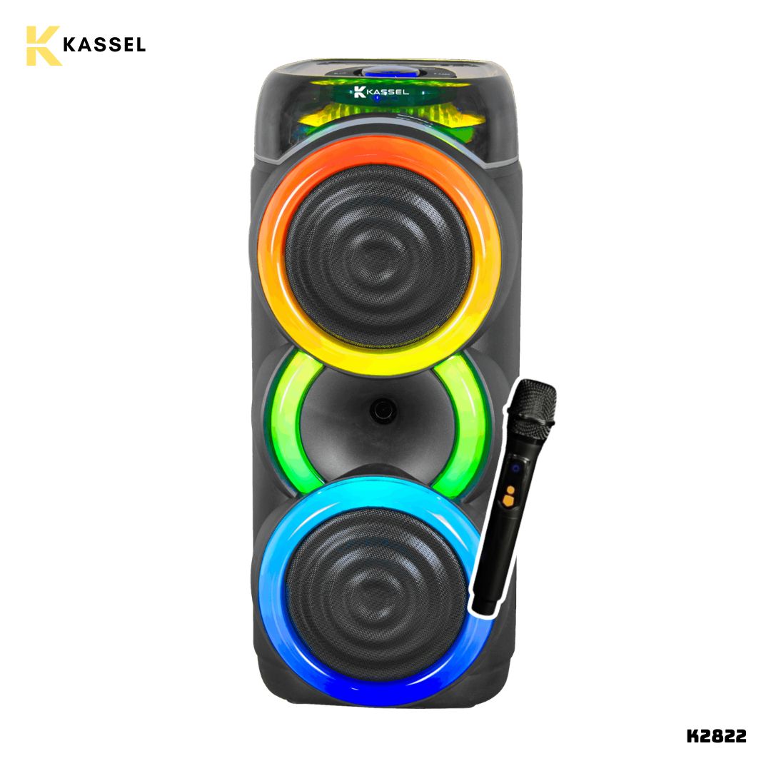 PARLANTE KASSEL CON BATERIA 40W RMS 1 MICROFONO - K2822 - 1