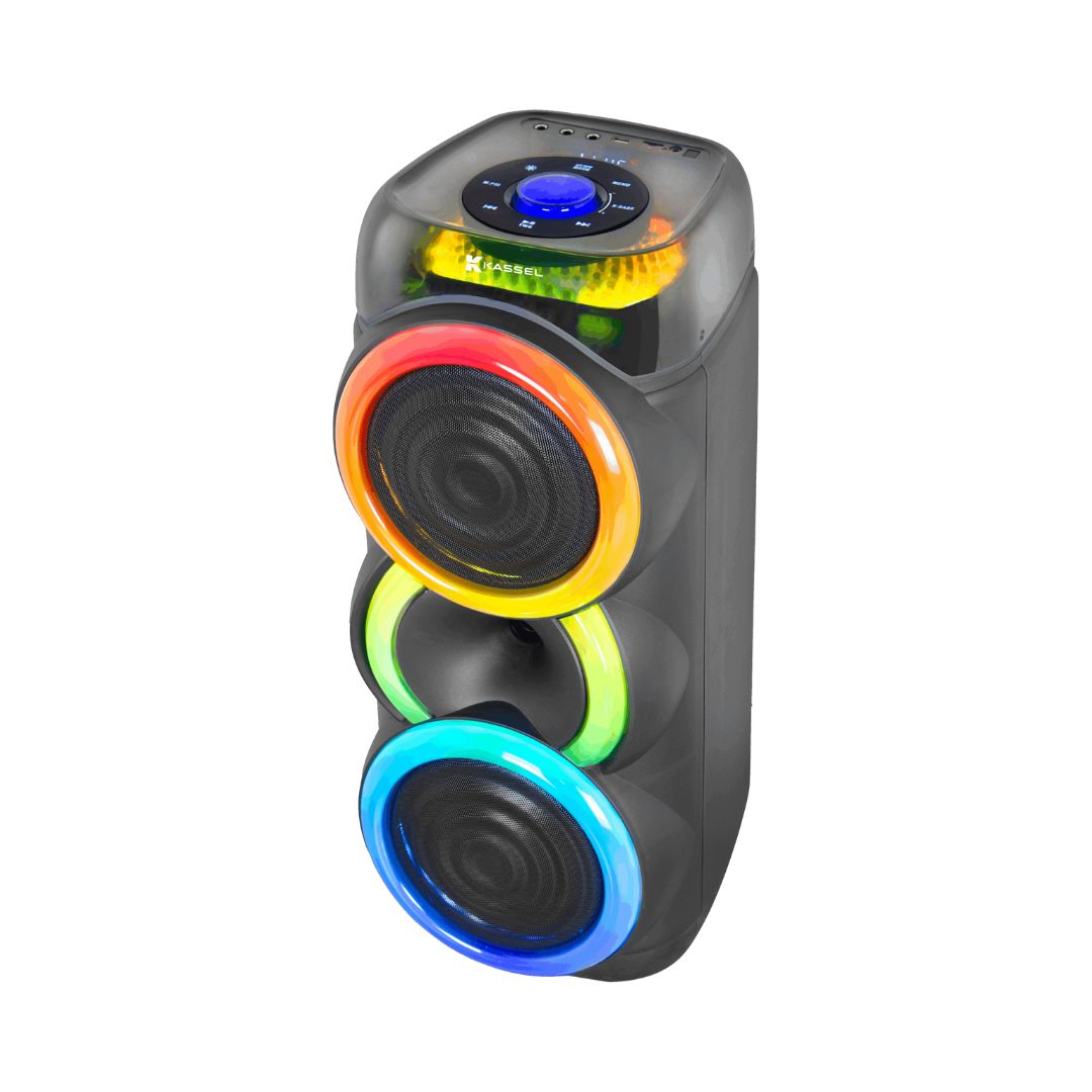PARLANTE KASSEL CON BATERIA 40W RMS 1 MICROFONO - K2822 - 2