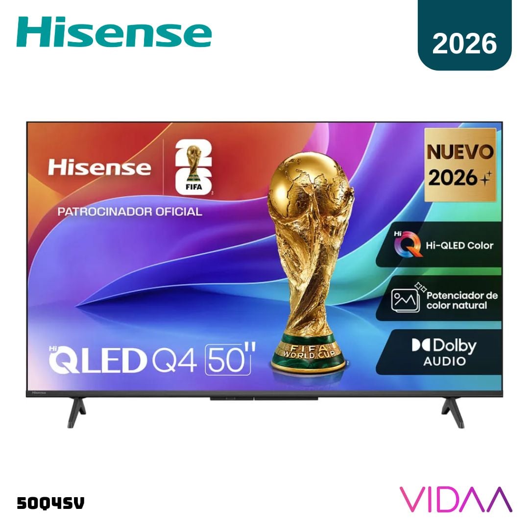 TELEVISOR HISENSE 50 QLED SMART TV VIDAA FHD 2026 - 50Q4SV - 1