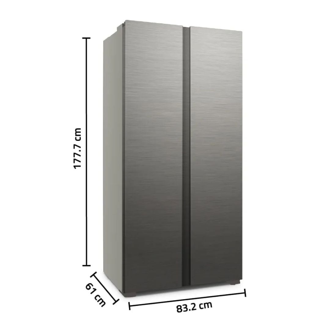 REFRIGERADORA INDURAMA 428 L SIDE BY SIDE PLATEADO - RI-769 - 2