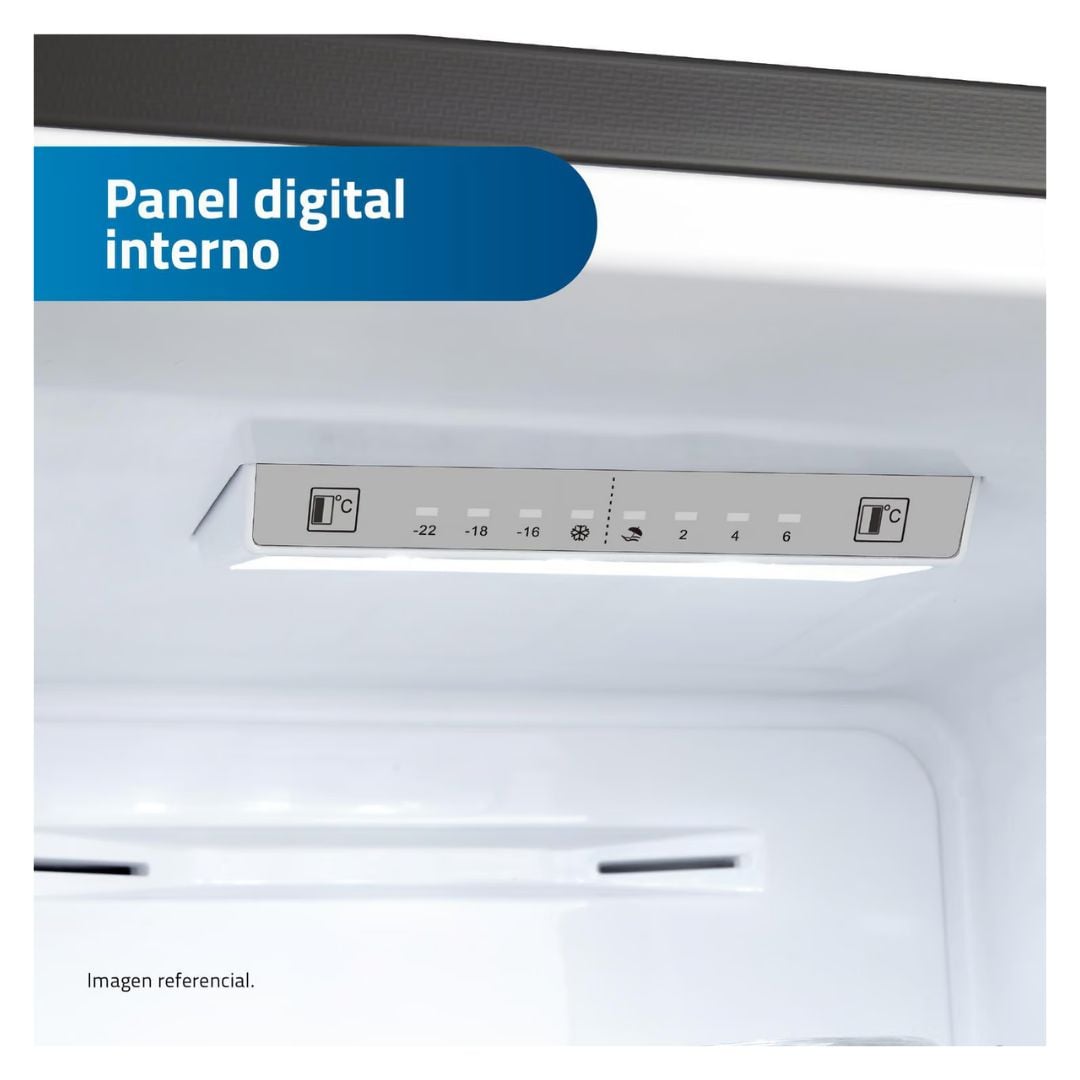 REFRIGERADORA INDURAMA 428 L SIDE BY SIDE PLATEADO - RI-769 - 5
