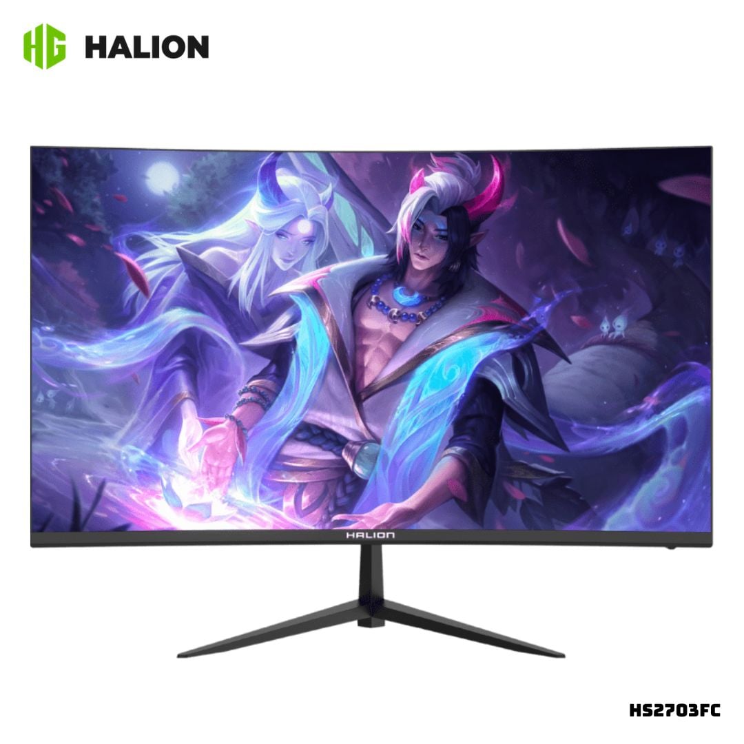 MONITOR CURVO HALION 27 FHD IPS 144HZ AMD FREESYNC HDMI Y VGA - HS2703FC - 1