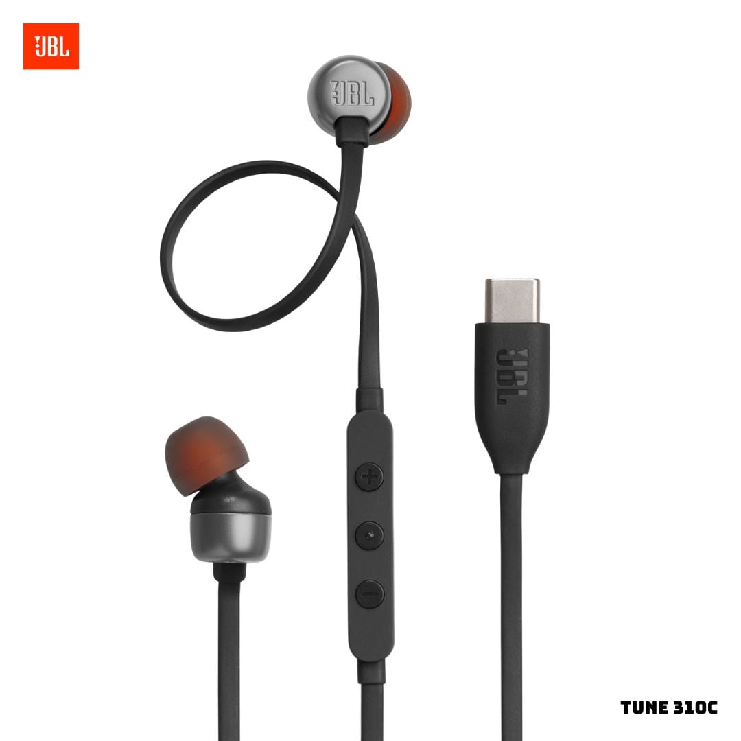 AUDIFONOS ALAMBRICOS JBL TUNE 310C USB-C - NEGRO - 1