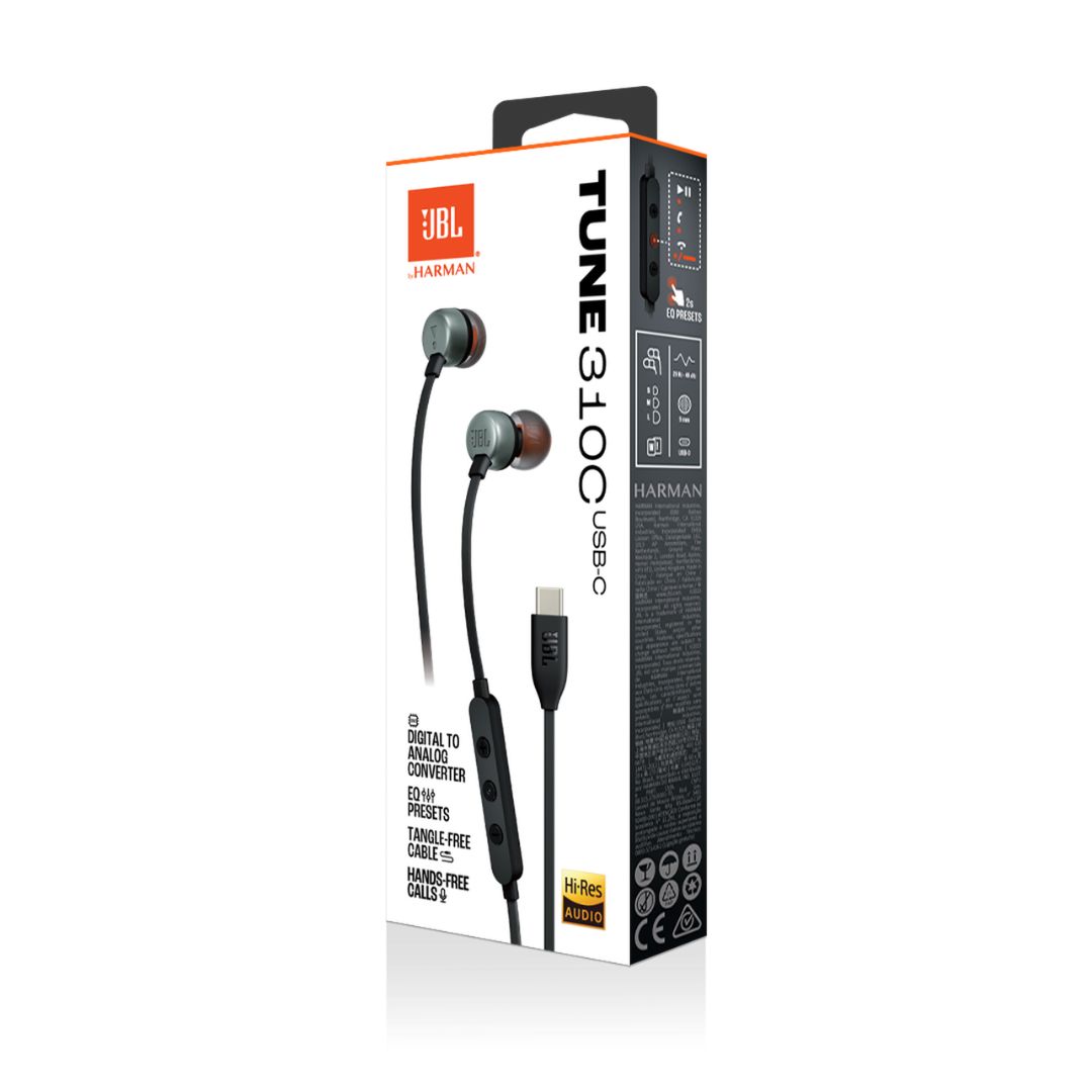 AUDIFONOS ALAMBRICOS JBL TUNE 310C USB-C - NEGRO - 8